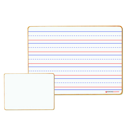 Dowling Magnets Double-sided Magnetic Dry-Erase Board, Line-Ruled/Blank, PK6 72500025